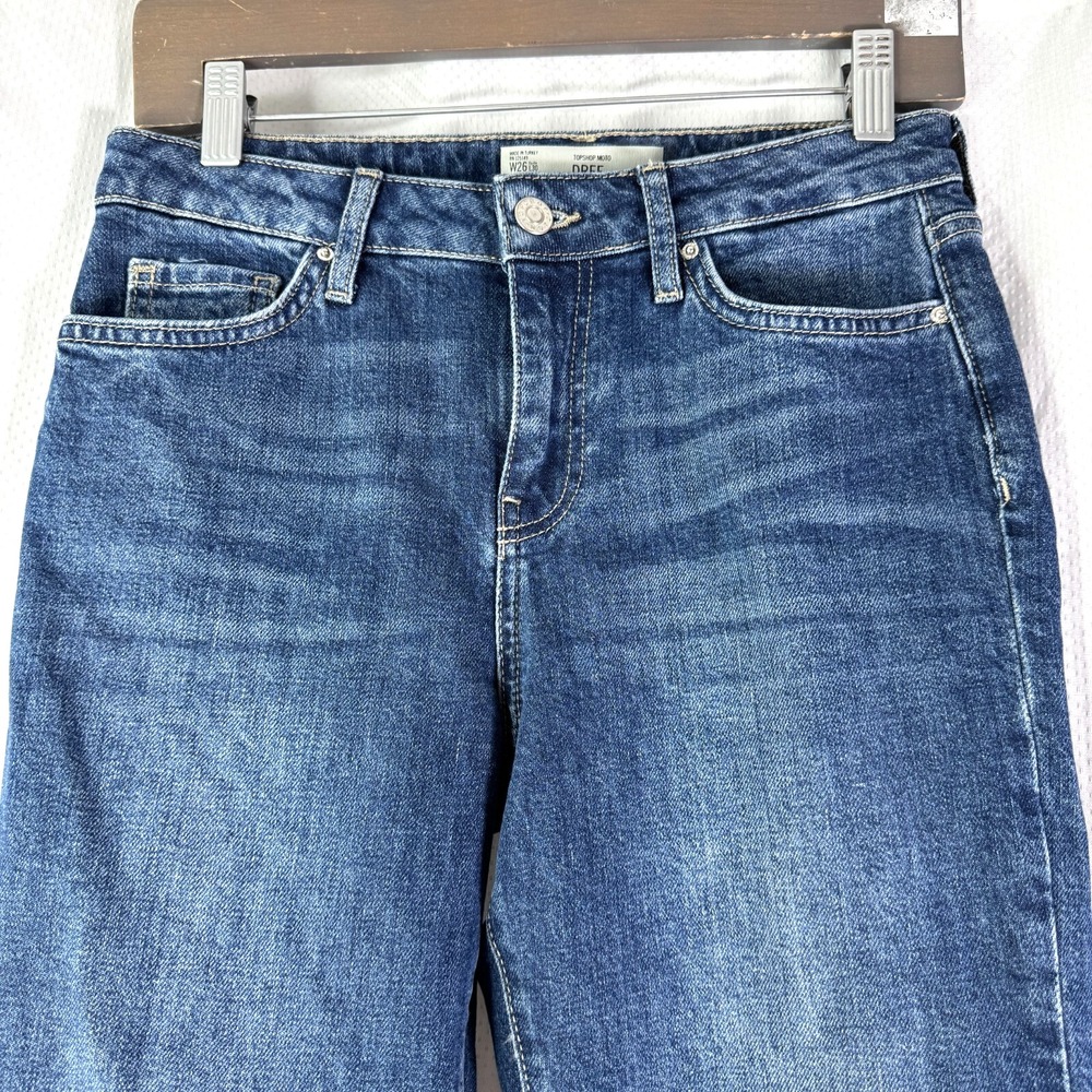 Topshop Moto Dree Womens Blue Denim Jeans Pants Sz W26 to Fit L30 - Picture 2 of 5